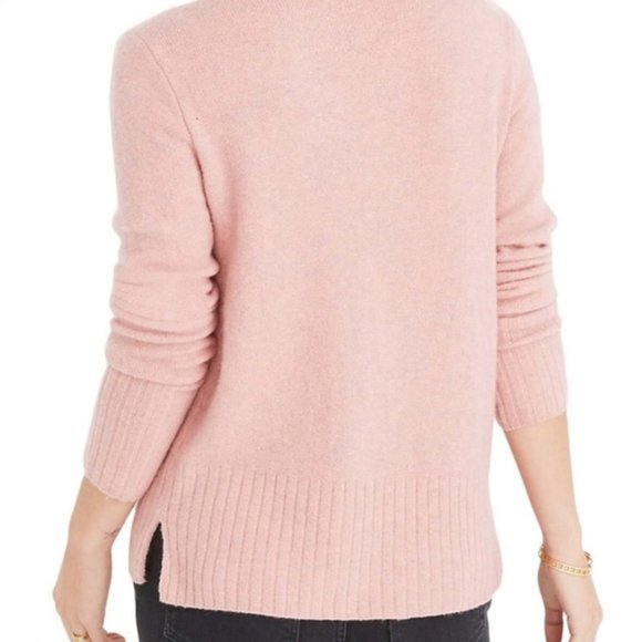 Madewell Inland Blush Pink Mock Neck Sweater - Picture 3 of 5